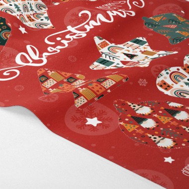 Christmas baubles in soft felt "Gnome Rainbow" 002 EN 71-3 certified