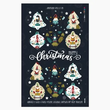 Kerstballen In Dun Vilt "Christmas Digital" gecertificeerd EN 71-3|IDEEINFELTRO.COM 2