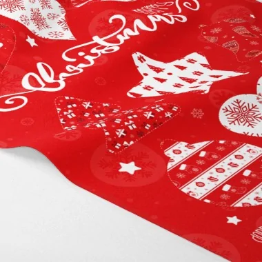 Bile de Crăciun în fetru moale "Deer Snow" Certificat EN 71-3|IDEEINFELTRO.COM