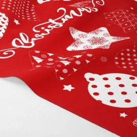 Boules de Noël en tissu feutrine « Red Navidad » Certifié EN 71-3|IDEEINFELTRO.COM