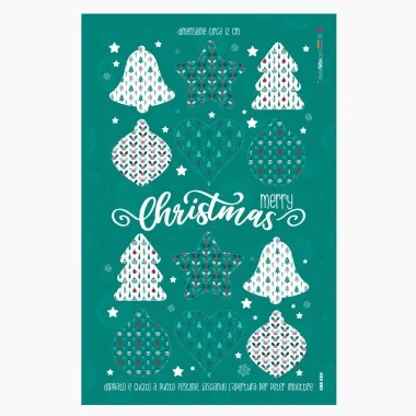 Boules de Noël en tissu feutrine « Lumières de Noël » 050 Certifié EN 71-3 2