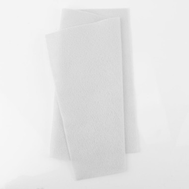 SOFT FELT WHITE 20x30 cm