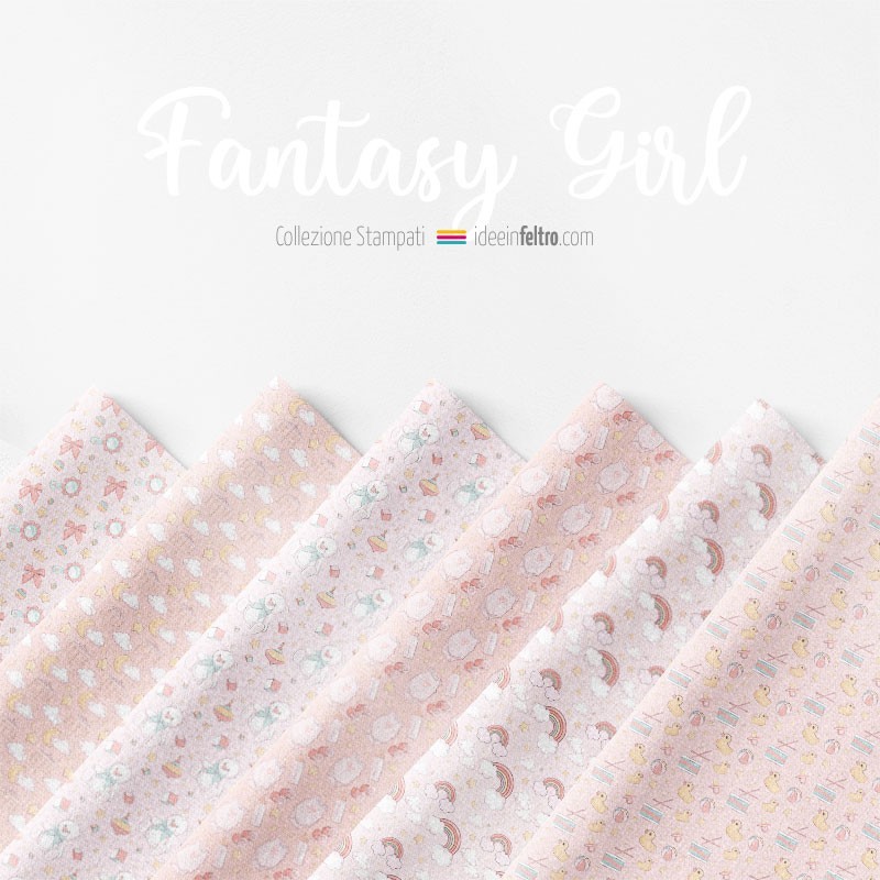Panel Fantasy Girl Mod.5 fieltro o tela de fieltro certificado EN 71-3