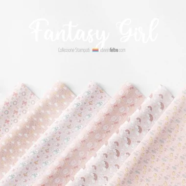 Panel Fantasy Girl mod.6 fieltro o tela de fieltro certificado EN 71-3 2