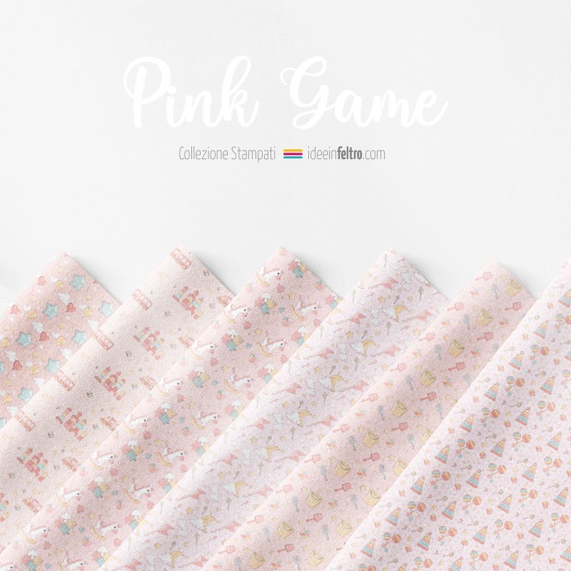 Pannello in feltro o pannolenci pink game mod. 4 certificato EN 71-3|IDEEINFELTRO.COM