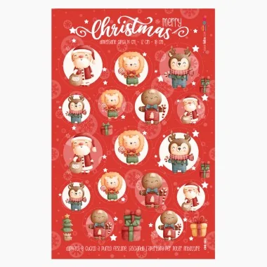Christmas baubles in "Cute" soft felt certified EN 71-3 2