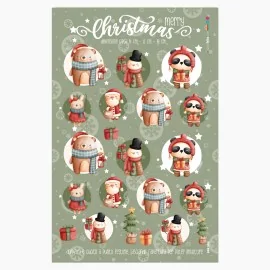 Palline natalizie in pannolenci "merry christmas" certificato EN 71-3|IDEEINFELTRO.COM