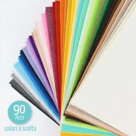 KIT DE AHORRO 90 HOJAS TELA DE FIELTRO 20x30 CM