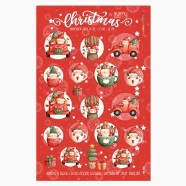 Boules de Noël en tissu feutrine « Coupe Noël » Certifiées EN 71-3