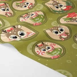 Weihnachtskugeln in filzstoff "FAWN" zertifiziert nach EN 71-3