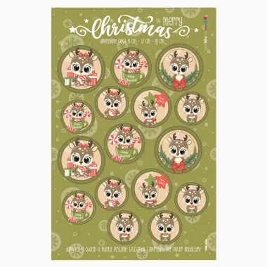 Bolas de Navidad en tela de fieltro "FAWN" certificado EN 71-3 2