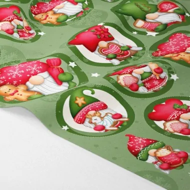 Christmas baubles in soft felt "Sweet Gnomes" certified EN 71-3