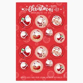 Boules de Noël en tissu feutrine « Joyeux Noël » Certifié EN 71-3