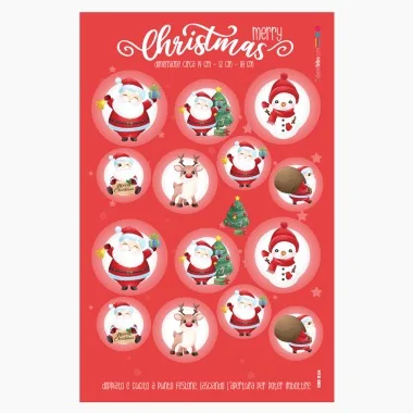 Christmas baubles in soft felt "Merry Christmas" certified EN 71-3 2