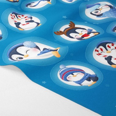Christmas baubles in soft felt "Penguins" certified EN 71-3