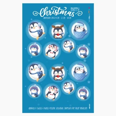 Boules de Noël en tissu feutrine « Pingouins » certifiées EN 71-3 2