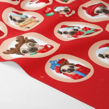 Boules de Noël en tissu feutrine « Chien de Noël » certifiées EN 71-3
