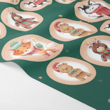 Christmas baubles in "watercolor" soft felt certified EN 71-3