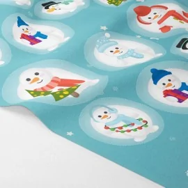 Palline natalizie in pannolenci "ice snowman" certificato EN 71-3|IDEEINFELTRO.COM