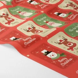 Tag natalizi in pannolenci "feliz navidad" certificato EN 71-3|IDEEINFELTRO.COM