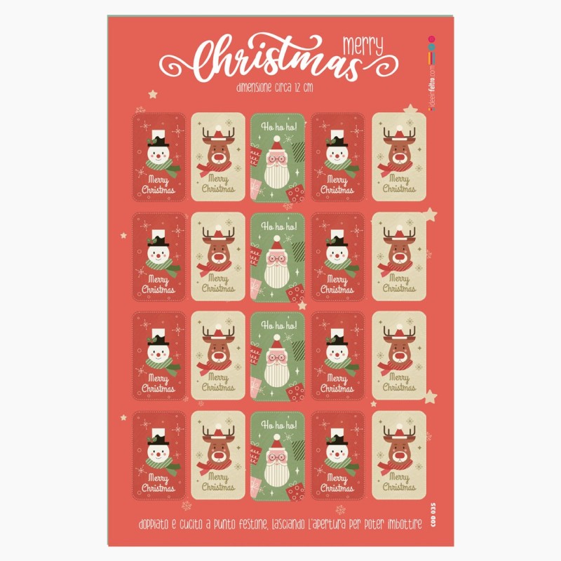 Tags : Natalizzi In tissu feutrine « Feliz Navidad » Certificat EN 71-3