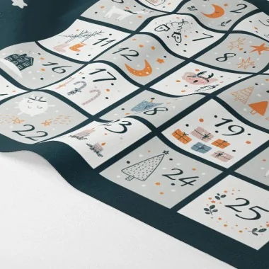 Advent calendar in felt and soft felt - to be assembled - mod.1