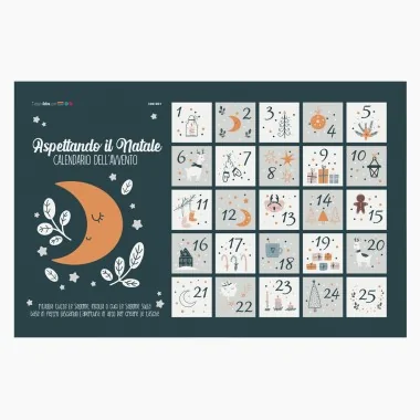 Advent calendar in felt and soft felt - to be assembled - mod.1 2