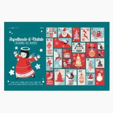 Advent calendar in felt and soft felt - to be assembled - mod.10 2