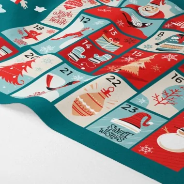 Advent calendar in felt and soft felt - to be assembled - mod.10