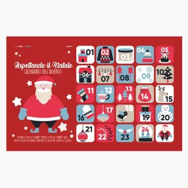 Advent calendar in felt and soft felt - to be assembled - mod.12 2