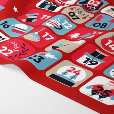 Advent calendar in felt and soft felt - to be assembled - mod.12