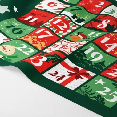 Advent calendar in felt and soft felt - to be assembled - mod.14