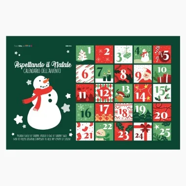 Advent calendar in felt and soft felt - to be assembled - mod.14 2