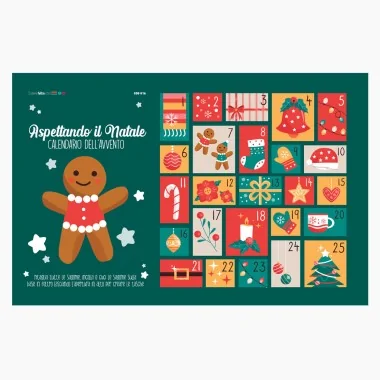 Advent calendar in felt and soft felt - to be assembled - mod.16 2