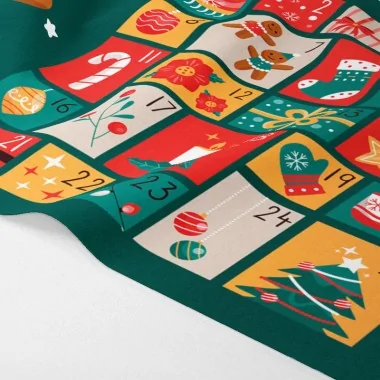 Advent calendar in felt and soft felt - to be assembled - mod.16