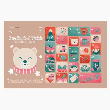 Advent calendar in felt and soft felt - to be assembled - mod.17 2