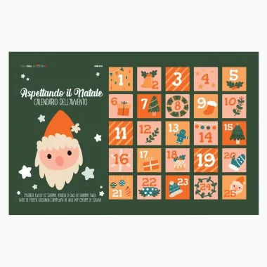 Advent calendar in felt and soft felt - to be assembled - mod.18 2