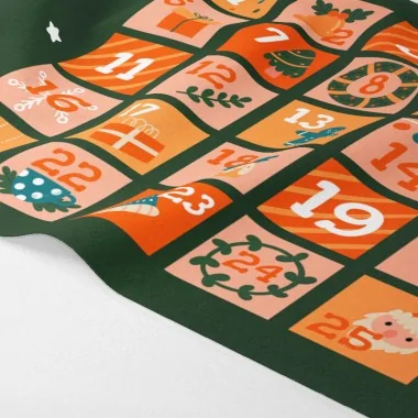 Advent calendar in felt and soft felt - to be assembled - mod.18