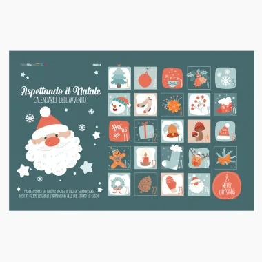 Advent calendar in felt and soft felt - to be assembled - mod.20 2