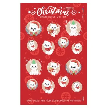Christmas baubles in soft felt "kittens" certified EN 71-3 2