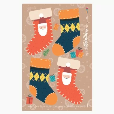 Pannolenci Christmas stocking panel mod.18 - EN 71-3 certified