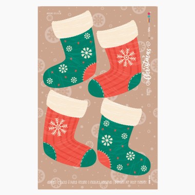 Pannolenci Christmas stocking panel mod.14 - EN 71-3 certified