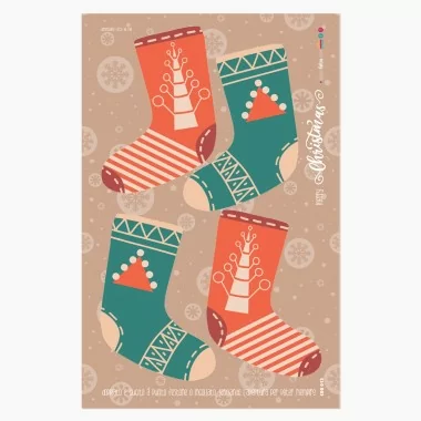 Pannolenci Christmas stocking panel mod.13 - EN 71-3 certified