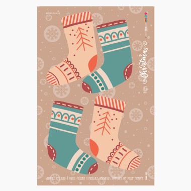 Pannolenci Christmas stocking panel - EN 71-3 certified