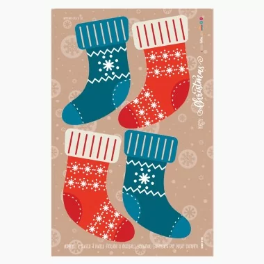 Pannolenci Christmas stocking panel mod.10 - EN 71-3 certified