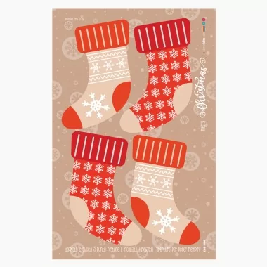 Pannolenci Christmas stocking panel mod.4 - EN 71-3 certified