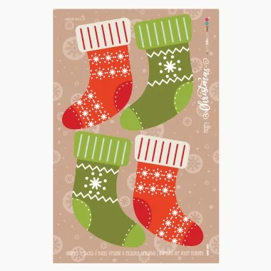 Medias navideñas para armar