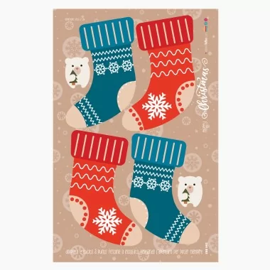 Pannolenci Christmas stocking panel mod.2 - EN 71-3 certified