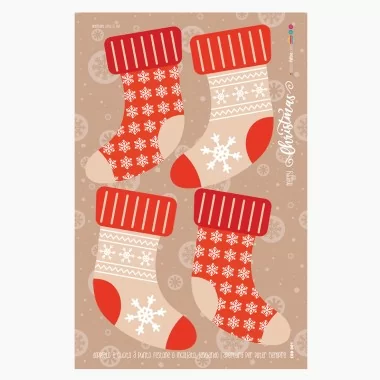 Pannolenci Christmas stocking panel mod.1 - EN 71-3 certified