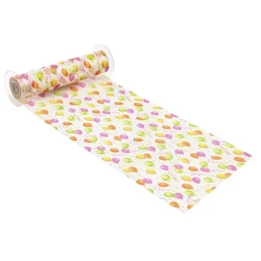 ORGANZA H 29 x 50 cm - OLIVE GREEN FLOWER